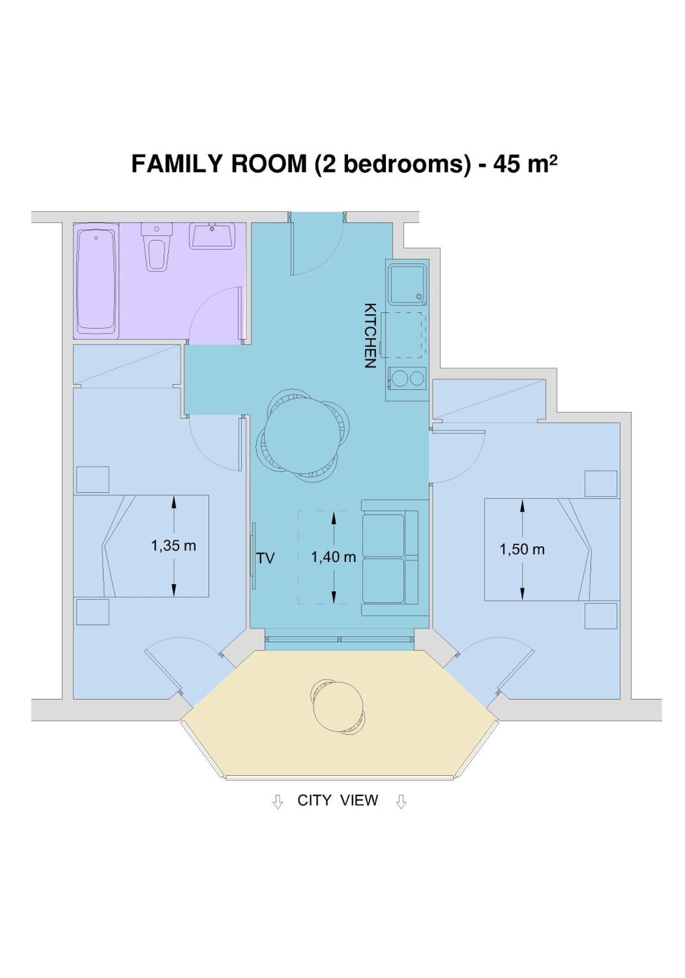 Suite Junior con vistas a la piscina