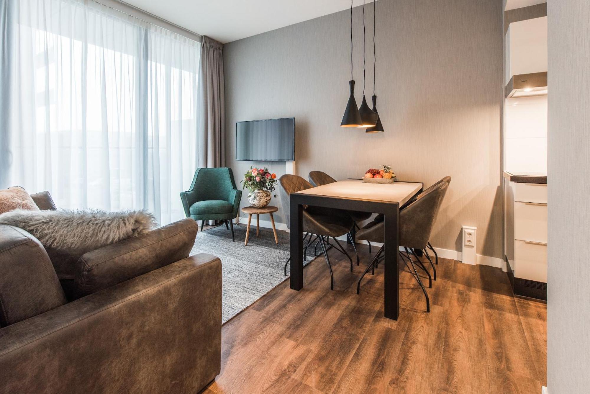 Apartment mit 1 Schlafzimmer mit Balkon und Schlafsofa