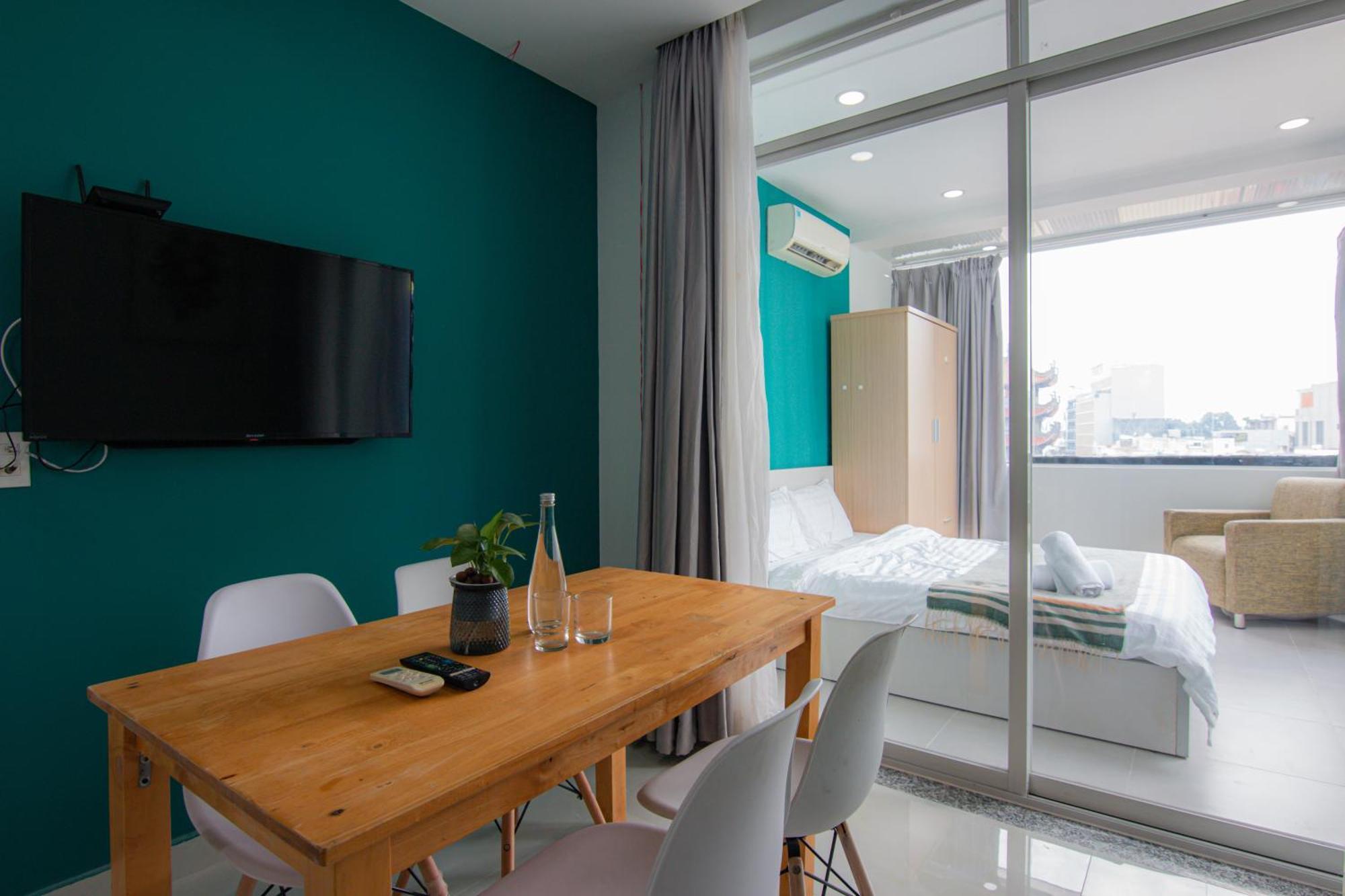 Apartamento de 1 Quarto com Vista da Cidade