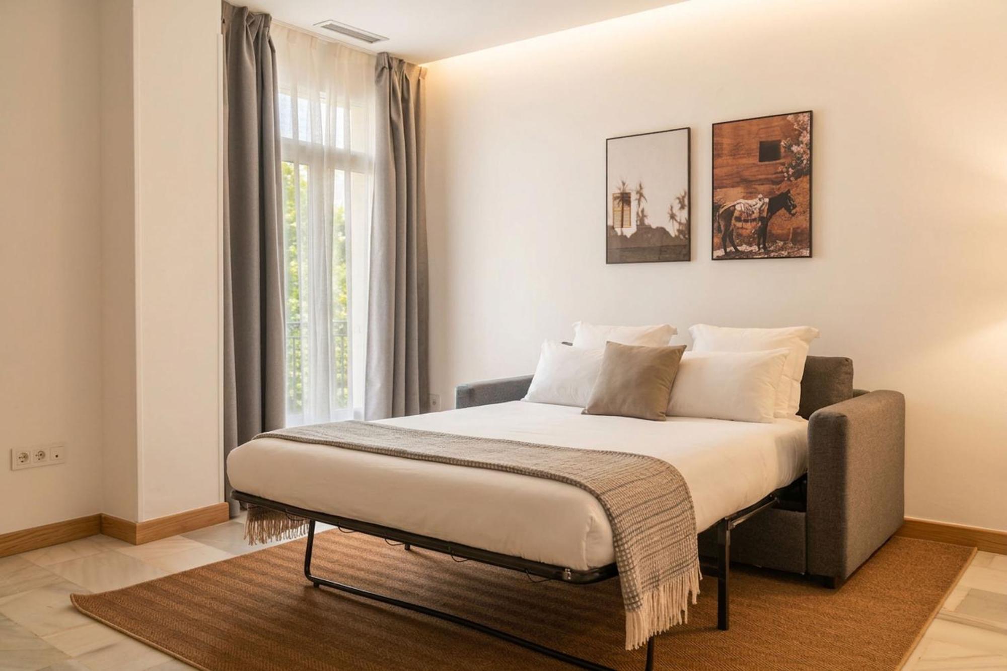Apartamento com 1 Quarto com Sofá-cama