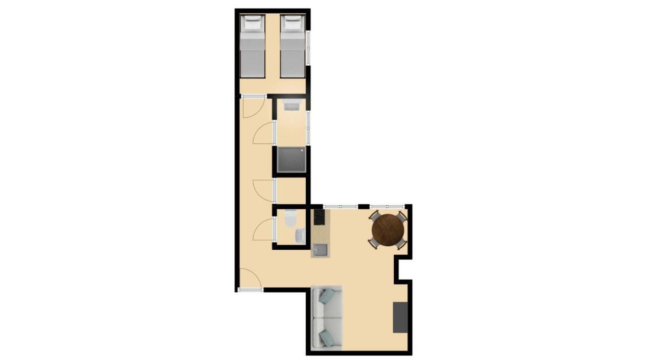 Appartement met 1 Slaapkamer met Eenpersoonsbedden